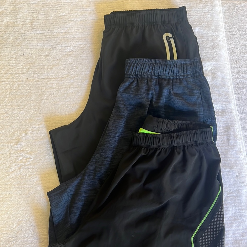 Three Athletic medium shorts